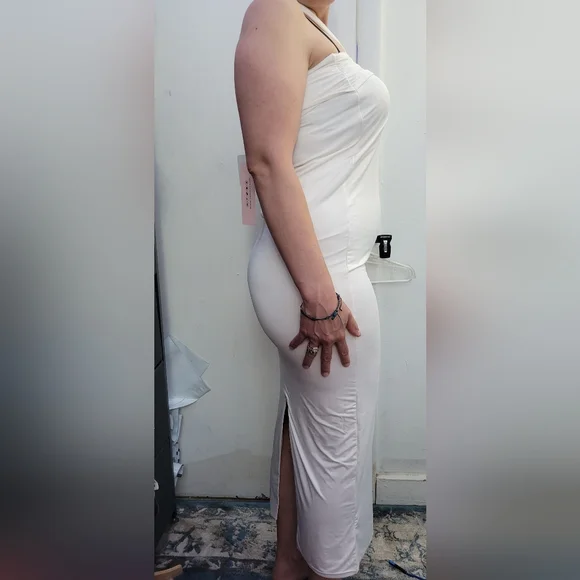 Brand New Oh Polly strapless dress Maxi Size 12 - Picture 3 of 11